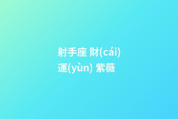 射手座 財(cái)運(yùn) 紫薇